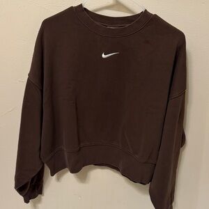 Nike Women's Dark Brown Sweatshirt